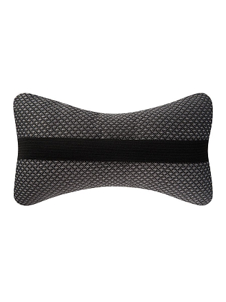 Подушка на подголовник плоская / серая