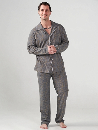 Мужская пижама "Династия" (классическая) 2404-К / Серый