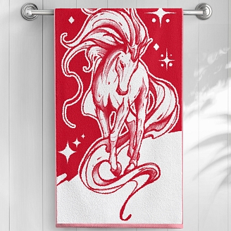 Полотенце махровое "Волшебная Ночь" / Лошадь-талисман